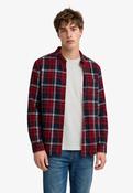 Long Sleeve Cotton Lumberjack Shirt - Peyton Check Eclipse Navy image