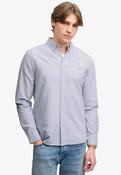 Preppy Oxford Long Sleeve Shirt - Lilac Mini Stripe