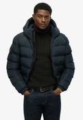 Hooded Sports Puffer Jacket - Eclipse Navy image