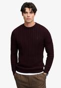 Cotton Cable Knit Crew - Winter Port image