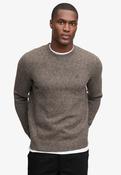 Brushed Knitted Jumper - Cocoa Brown Fleck image