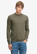 Essential Lightweight Wool Blend Jumper - Lichen Green Marl image