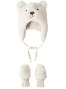 Matuta Teddy Hat &amp; Glove Set-Rainy Day