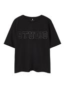 Rosalie Short Sleeve Top-Black image