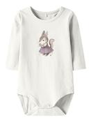 Sunshine Long Sleeve Bodysuit-Cloud Dancer