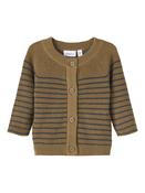 Nesalle Long Sleeve Knit Cardigan-Kangaroo