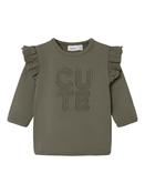 Babett Long Sleeve Sweat-Dusty Olive