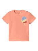 Hikke Short Sleeve Top-Papaya Punch image