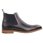 Mens Black Leather Chelsea Boot image