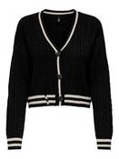 Varsity Long Sleeve V-Neck Knit Cardigan image