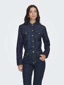 Charlize Long Sleeve Denim Shirt - Blue
