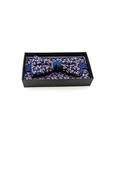 Floral Mens Bow and Pocket Square Set