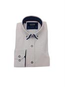 Double Collar Textured Formal Pink Shirt image