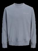 JACK &amp; JONES Owen Branding Crew Neck Sweatshirt - Turbulence