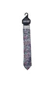 Boys Floral Tie &amp; Pocket Square-Lilac/Pink/Sky Blue