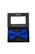Royal Blue Zazzi Boys Bow &amp; Pocket Square Set
