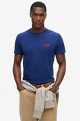 Essential Logo Emb Tee-Supermarine Navy