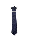 Floral Tie &amp; Pocket Square - Blue/Pink/Navy