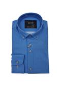 Perform 20 Long Sleeve Royal Blue/White Dot Pattern Shirt image