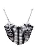 Black/White Crop Top