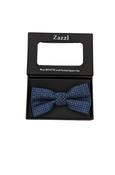 Blue Pattern Boys Bow &amp; Pocket Square