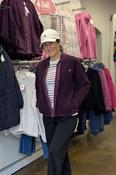 Relax &amp; Renew Heidi Borg Bomber Jacket-Plum
