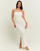 Knit Maxi Dress with Off Shoulder Detail