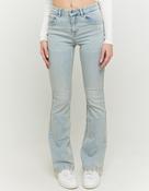 Mid Waist Blue Bootcut Jeans