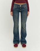 Low-Waist Blue Bootsut Jeans