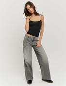 Grey Low Waist Baggy Jeans image