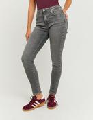 Mid Waist Skinny Push Up Jeans - Grey image