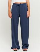 Wide Leg Blue Mid Waist Jogger