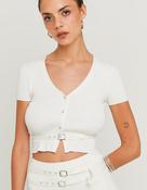 White Knitted Cardigan