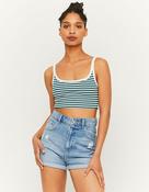 Ribbed Stripped Basic Top image