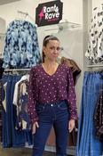Sophia Burgundy Dot Top image