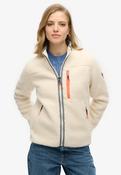 Outdoor Full Zip Fleece-Ecru