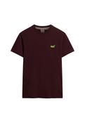 Essential Logo Emb Tee-Tawnty Port Marl/fluro Yellow