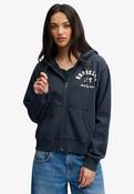 Ath Essential Relaxed Crop Ziphood - Eclipse Navy