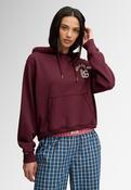 Ath Essential Applique Crop Hood - Port Red
