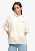 Drop Needle Velour Hood-Cream