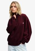 Monogram Half Zip Sweatshirt - Port Red