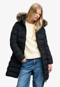 Hood Faux Fur Fuji Mid Length - Black image