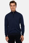 Borrow 1/4 Zip Knitwear - Navy