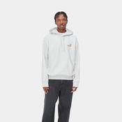 Hooded American Script Sweat-Ash Heather