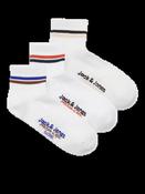 Boston Short Tennis Socks 3 Pack Junior-Bright White