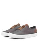 Curtis Casual Chambray Grey Canvas Trainer image