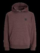 JACK &amp; JONES Fusion Melange Hoodie - Fudge Melange