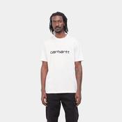 Script Short Sleeve T-Shirt-White / Black image