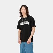 Short Sleeve University T-Shirt-Black / White image