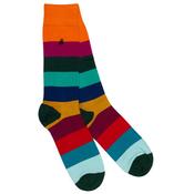 Multi Coloured Block Stripe Socks image